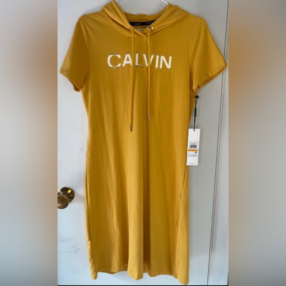 Calvin Klein Ochre T-Shirt Dress